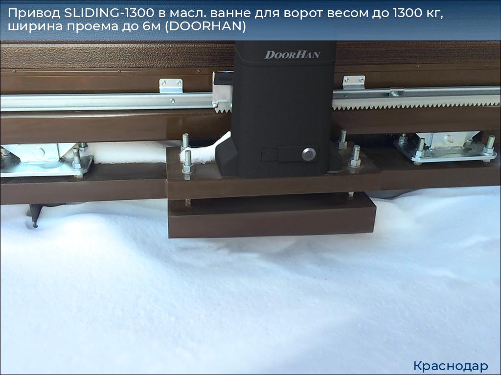 Привод SLIDING-1300 в масл. ванне для ворот весом до 1300 кг, ширина проема до 6м (DOORHAN), https://krasnodar.doorhan.ru