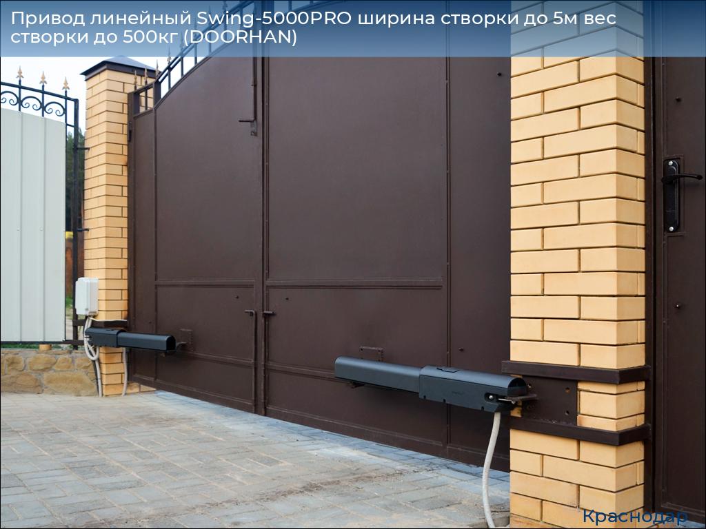 Привод линейный Swing-5000PRO ширина cтворки до 5м вес створки до 500кг (DOORHAN), https://krasnodar.doorhan.ru