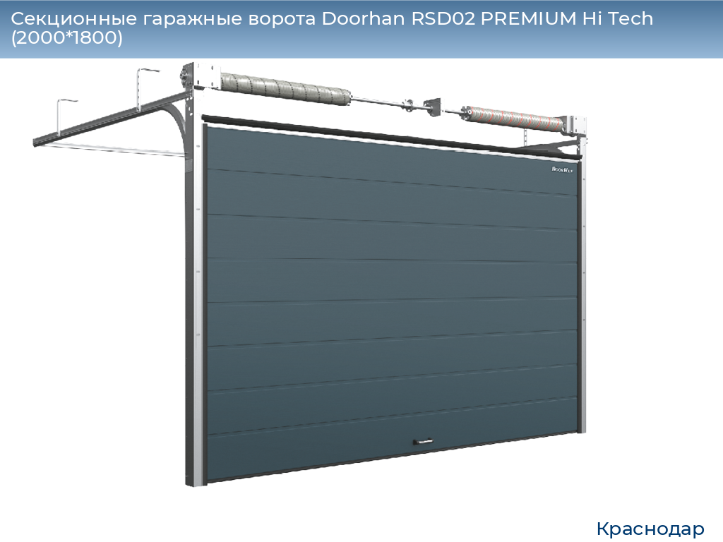 Секционные гаражные ворота Doorhan RSD02 PREMIUM Hi Tech (2000*1800), https://krasnodar.doorhan.ru