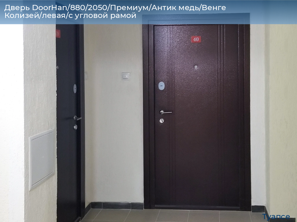 Дверь DoorHan/880/2050/Премиум/Антик медь/Венге Колизей/левая/с угловой рамой, tuapse.doorhan.ru