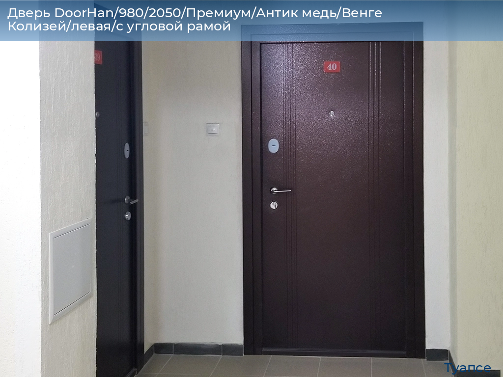 Дверь DoorHan/980/2050/Премиум/Антик медь/Венге Колизей/левая/с угловой рамой, tuapse.doorhan.ru