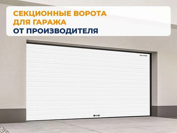 Секционные ворота 2500х2200 мм белые DoorHan rsd02, tuapse.doorhan.ru