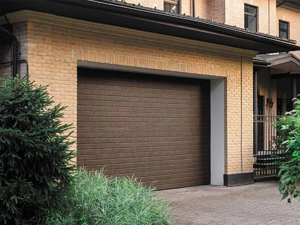 Секционные ворота 2500х2200 мм коричнево-красные DoorHan rsd02, tuapse.doorhan.ru